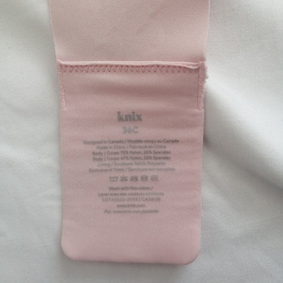 Knix WingWoman Contour Bra in Rose Water Pink 36C - Picture 11 of 13